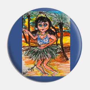 A Hawaiian Hulu Dancer Pin