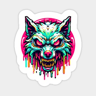 Zombie Wolf Magnet