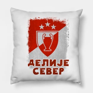 GRB Delije Sever Crvena Zvezda Beograd Champions Trophy Red Star Belgrade Serbia ULTRAS 1991 Pillow