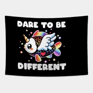 Fishycorn dare to be different Tapestry