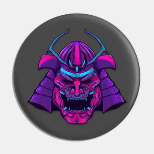 Neon samurai Pin