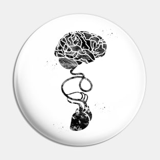 Brain and Heart Pin