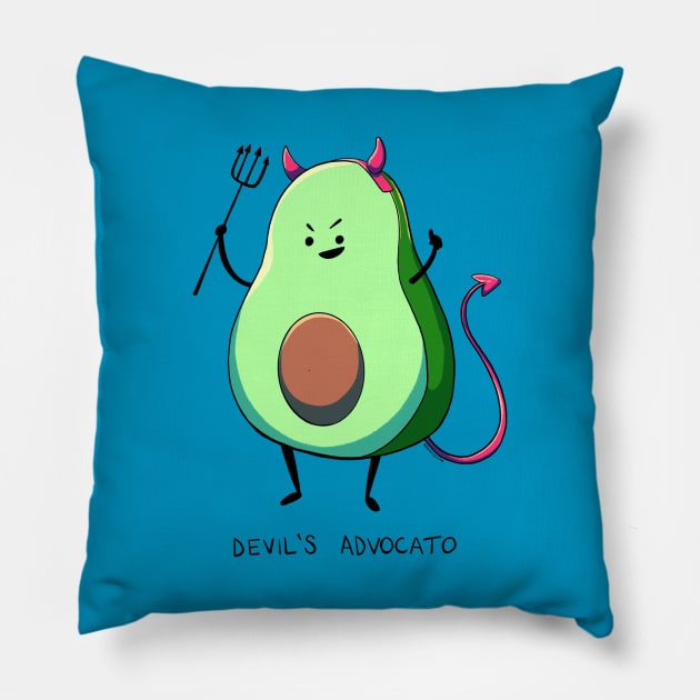 Devil’s Advocato Pillow by radiochio