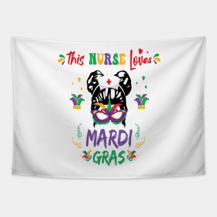 This Nurse Loves Mardi Gras Tapestry