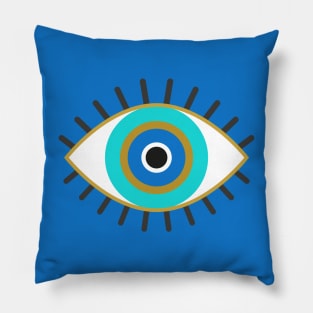Mystical Evil Eye Symbol Pillow