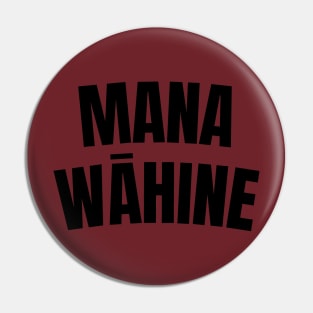 mana wāhine girl boss women power hawaii black & white version Pin