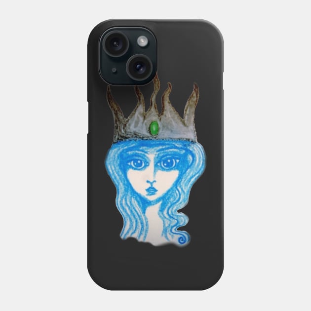 Blue Queen Phone Case by 1Redbublppasswo