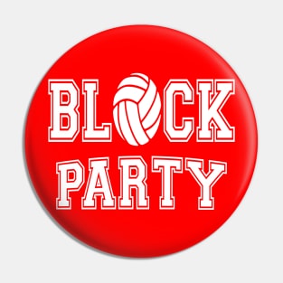 Block Party Volleyball Pin