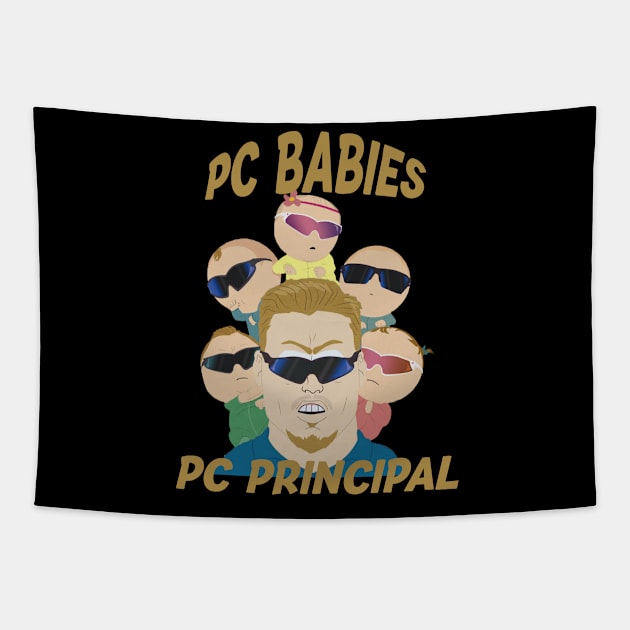 PC Principal and PC Babies | South Park Tapestry by South Park | T-Shirt