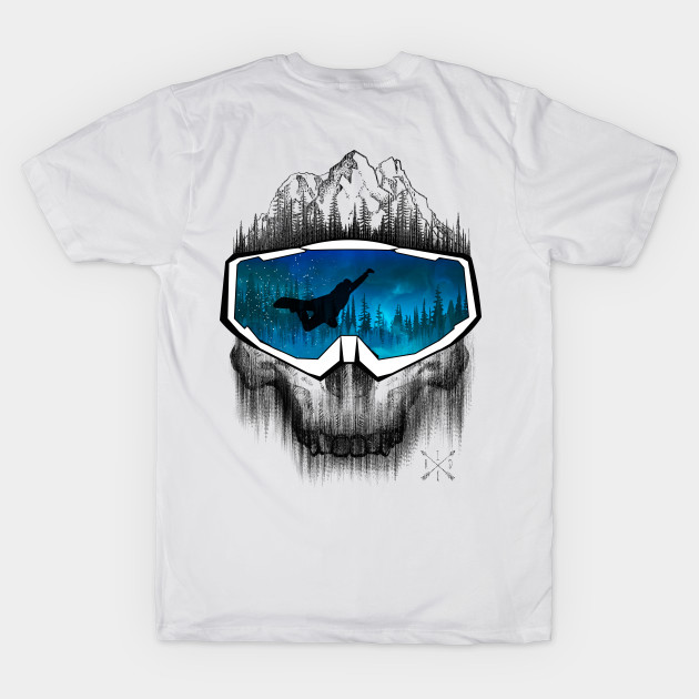 Discover Skull Mask - Snowboard - T-Shirt