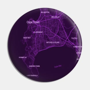 Cape town purple map Pin