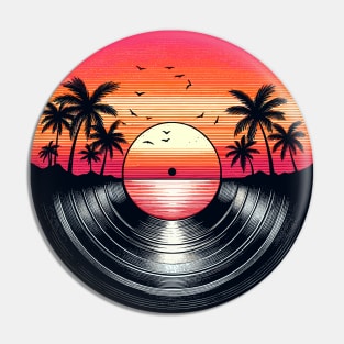 Yacht Rock Vinyl Record Pin