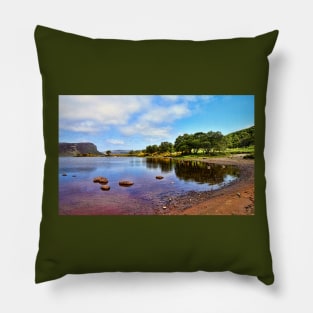 Shores of Loch Brora-Scotland Pillow