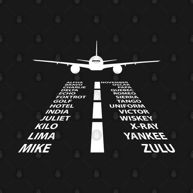 Phonetic Alphabet Pilot Airplane Funny Aviation Gift by GreatDesignsShop