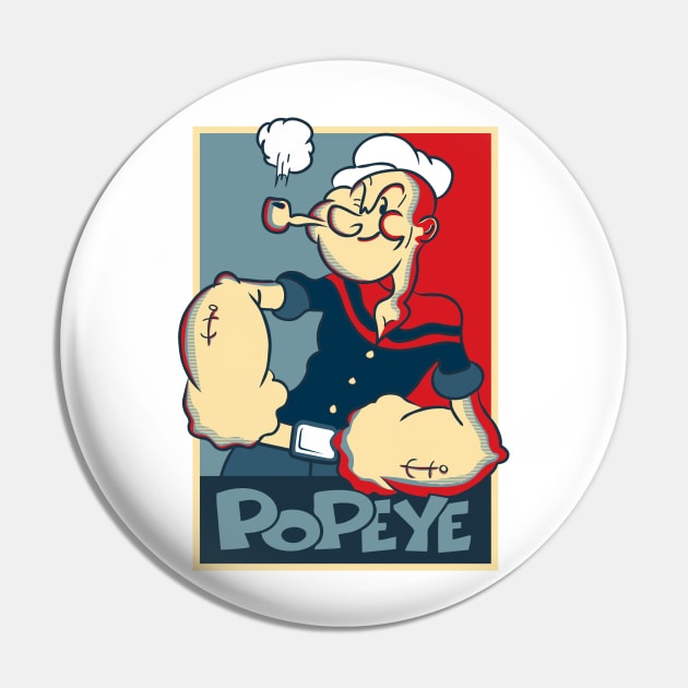 Popeye Pin by dnacreativedesign