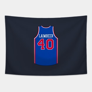 Bill Laimbeer Detroit Jersey Qiangy Tapestry