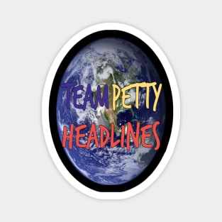 Team Petty Headlines Earth Logo Magnet