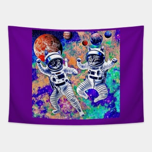 Astronaut Ninja Cats! Tapestry
