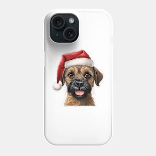 border terrier christmas Phone Case