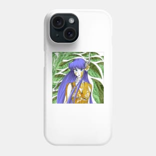 saori kido the athena goddess in mayan mexican pattern armor ecopop Phone Case