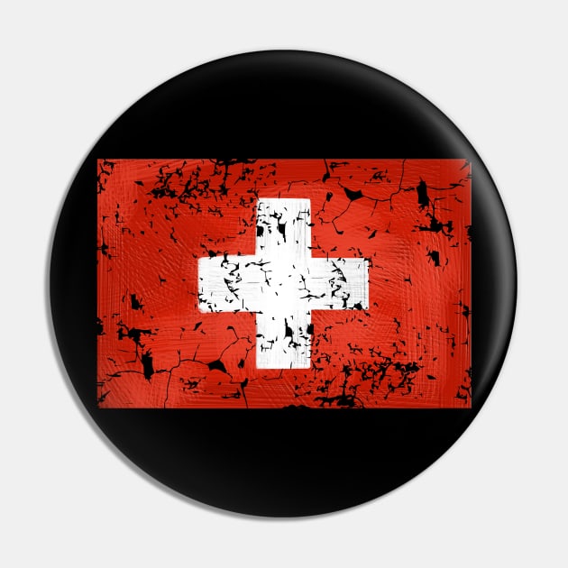 Swiss Flag Pin by Dojaja