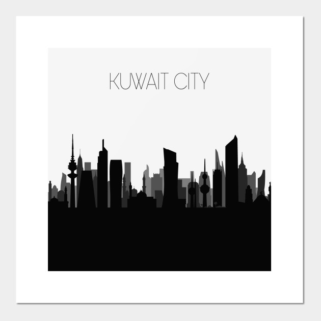 Kuwait City Skyline Kuwait City Posters And Art Prints Teepublic Uk