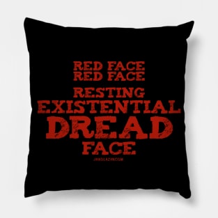 Resting Existential Dread Face Pillow