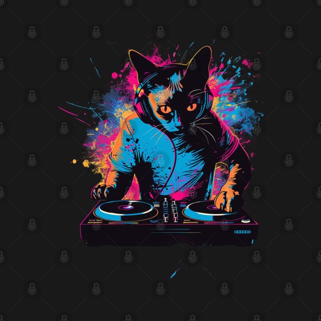 Cat DJ Wave by BilodeauBlue