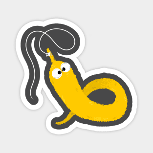 Worm on a String - Yellow Magnet