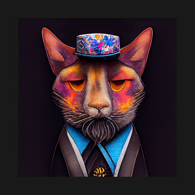 dapper cat 03 by heartyARTworks