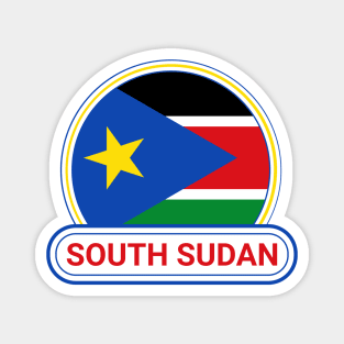 South Sudan Country Badge - South Sudan Flag Magnet