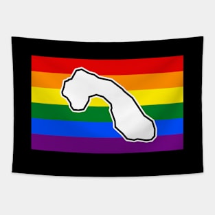 Cormorant Island BC - Rainbow Pride Flag - LGBT Colours - CormorantIsland Tapestry