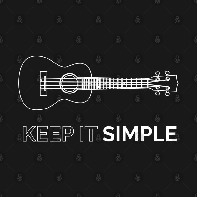 Keep It Simple Ukulele Outline by nightsworthy