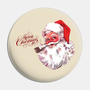 Merry Christmas From A Classic Pipe Smoker Pin