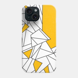 Black and yellow geometric pattern Phone Case