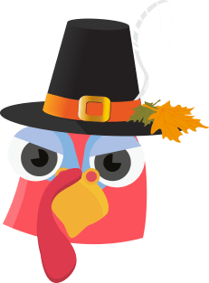 Funny thanksgiving pilgrim turkey Magnet