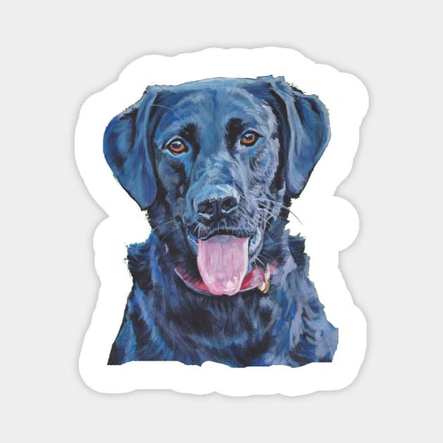 Labrador Retriever Fine Art Painting Magnet by LASHEPARD