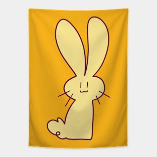 Simple Yellow Bunny Tapestry