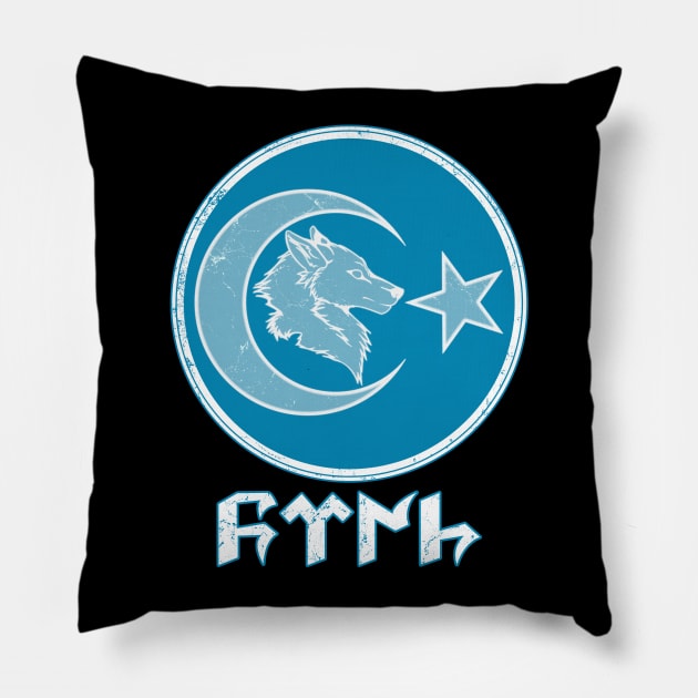 Bozkurt Pillow by NicGrayTees