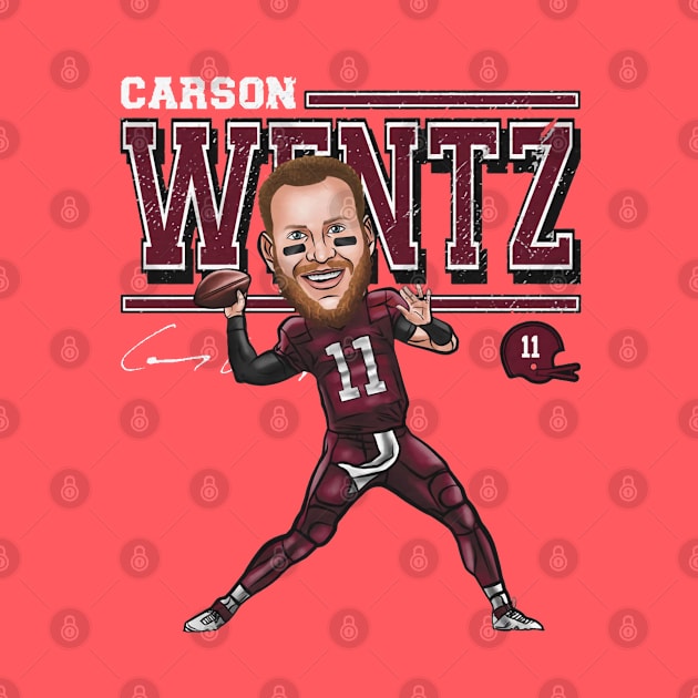 Carson Wentz Washington Cartoon by Buya_Hamkac