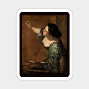 Self-Portrait as The Allegory of Painting  by Artemisia Gentileschi Magnet