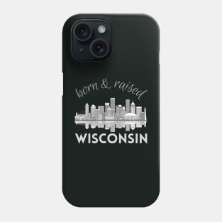 I love it there Wisconsin gift Madison skyline Green Bay, Eau Claire Janesville graphic tee Phone Case