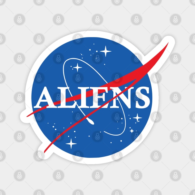 Nasa Aliens Magnet by Nerd_art