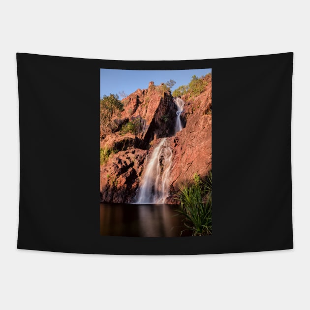 Rusty Red Waterfall Tapestry by krepsher