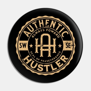 Authentic Hustler distressed seal Pin