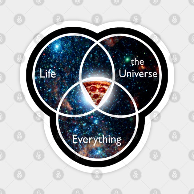 The meaning of life Magnet by Blacklinesw9