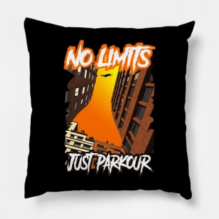 No Limits, Just Parkour Pillow