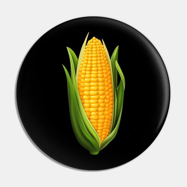 Tasty corn T-shirt Pin by NOMAD73