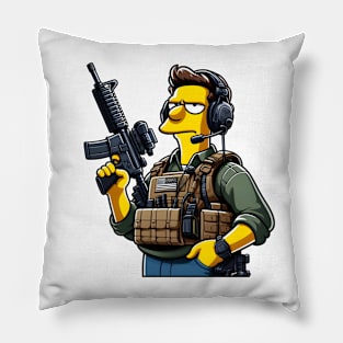 Tactical Yellow People Pillow