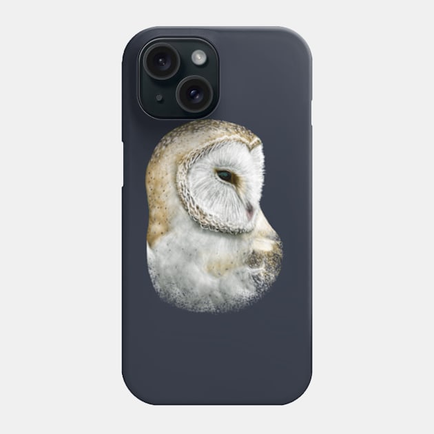 Barn Owl Phone Case by rainetteillus